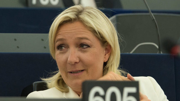 Marine Le Pen en el Parlamento Europeo. Puede obtener grandes resultados en las presidenciales de Francia el año que viene