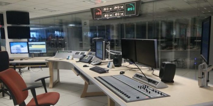 Control central de la Casa de la Radio en Pozuelo de Alarcón.