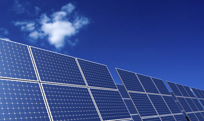 Rows of Solar Panel under clear sky.