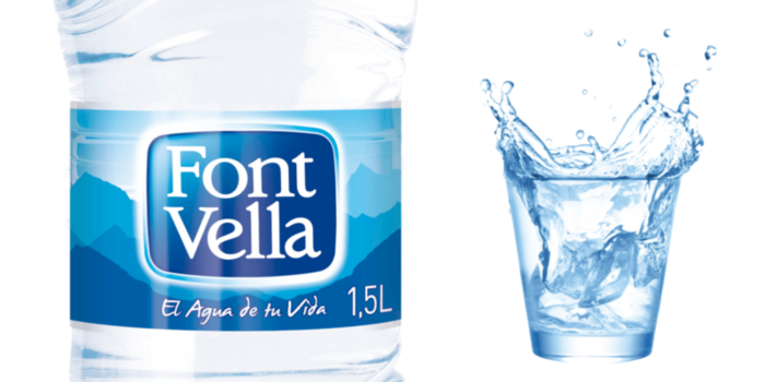 El COrte Inglés, agua mineral Font Vella