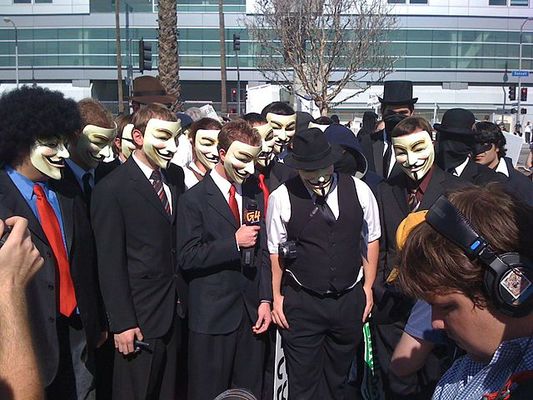 "CEDRO hackeo Anonymous protesta"