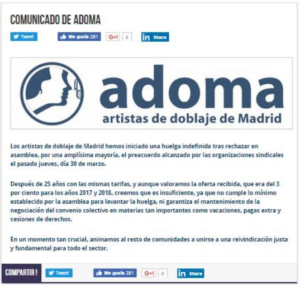 Adoma huelga Merca2.es