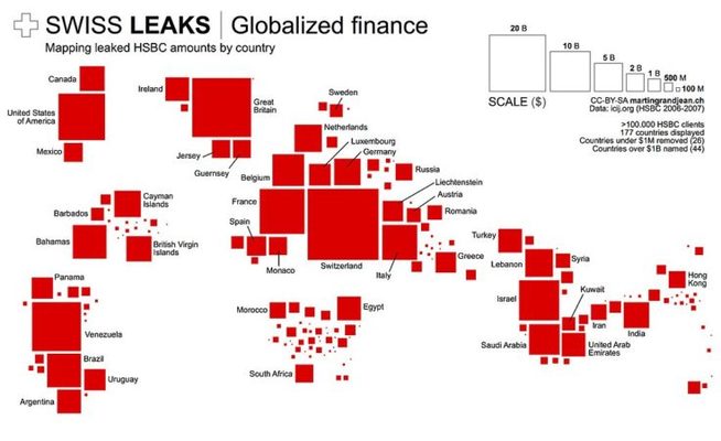 Swissleaks the map of the bank accounts Merca2.es