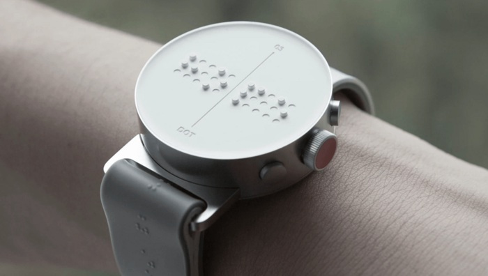 DOT: El primer smartwatch adaptado al braille