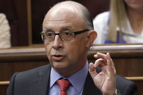 Cristobal Montoro, durante un Debate en el Senado. Imagen de Moncloa.