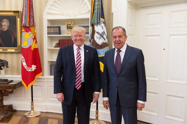 "Líderes Trump y Lavrov"