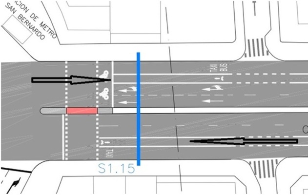 Carril bici centro de Madrid