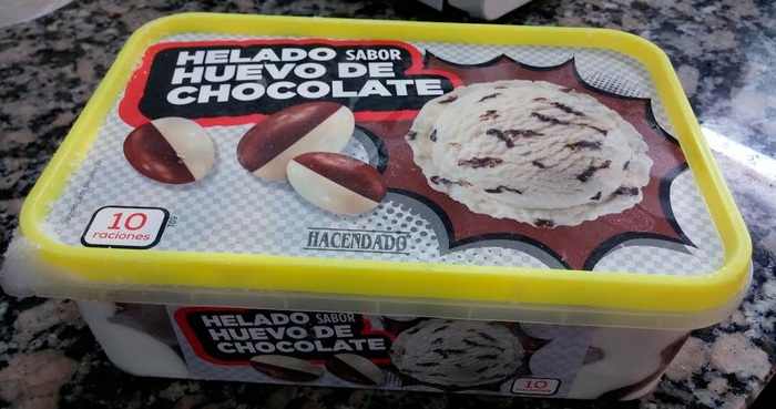 Helado de huevo de chocolate Mercadona