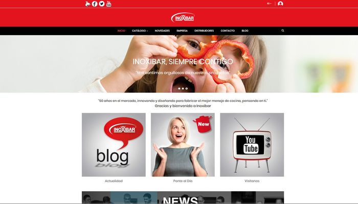 Inoxibar estrena página web con David de Jorge como principal colaborador