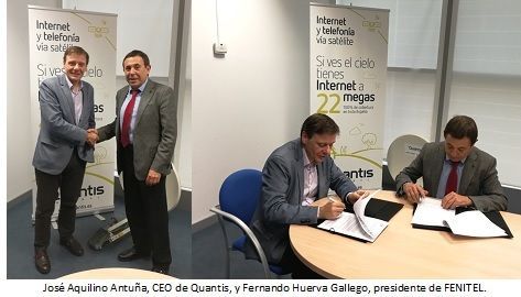 Quantis y FENITEL aceleran el servicio de banda ancha por satélite en zonas rurales