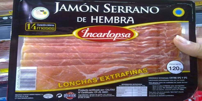 Jamón Serrano hembra Mercadona