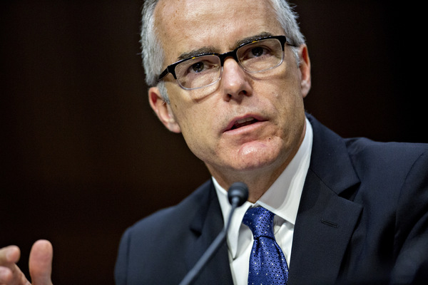 subdirector del FBI, Andrew McCabe