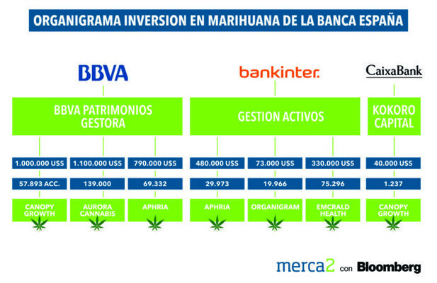 BBVA Bankinter La Caixa Marihuana