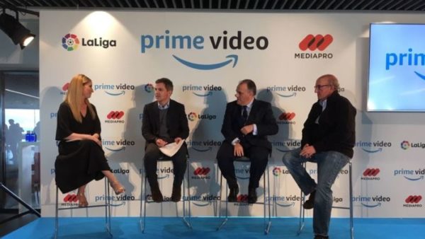 El teatro del fútbol: Tebas, Amazon y Roures vs. Movistar y Vodafone