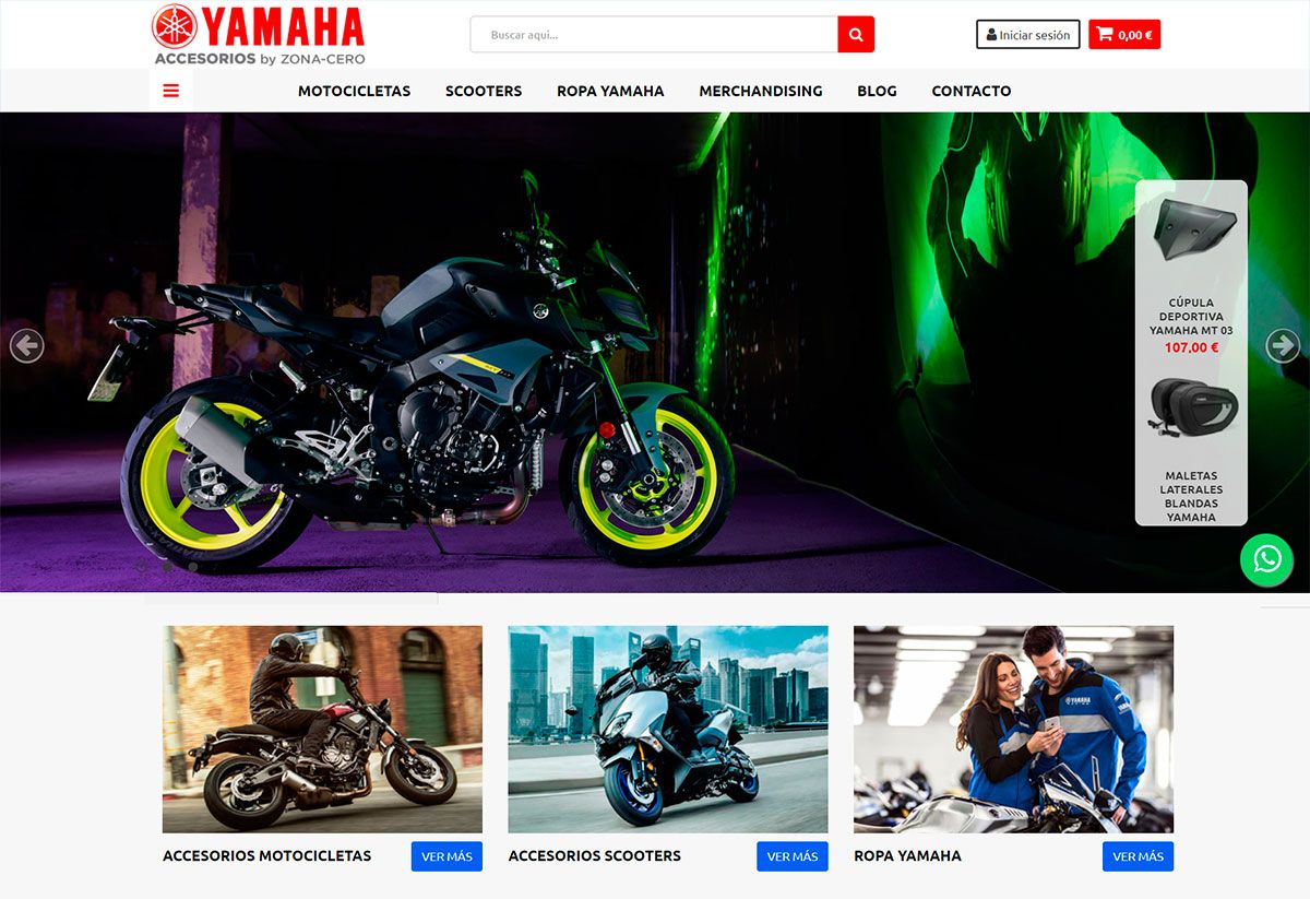Accesorios-Yamaha.com: la nueva tienda online de productos originales Yamaha