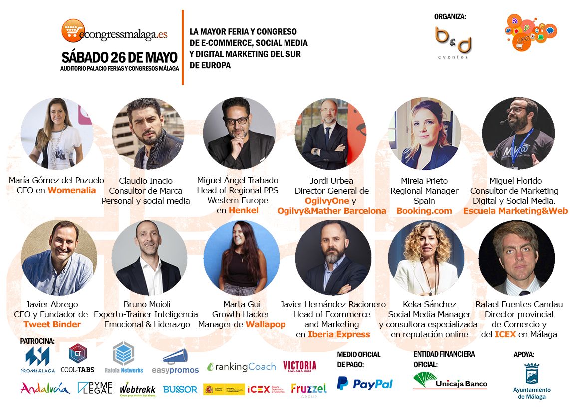 Vuelve el evento de referencia para e-commerce, social media y el marketing digital: eCongress Málaga