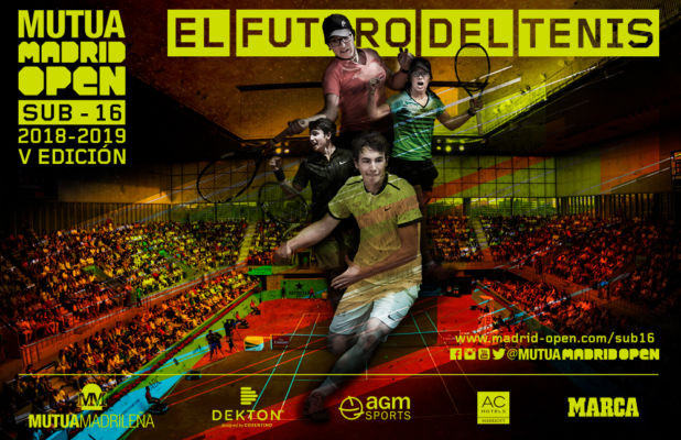 Cartel del VI Torneo Sub-16 del Mutua Madrid Open.