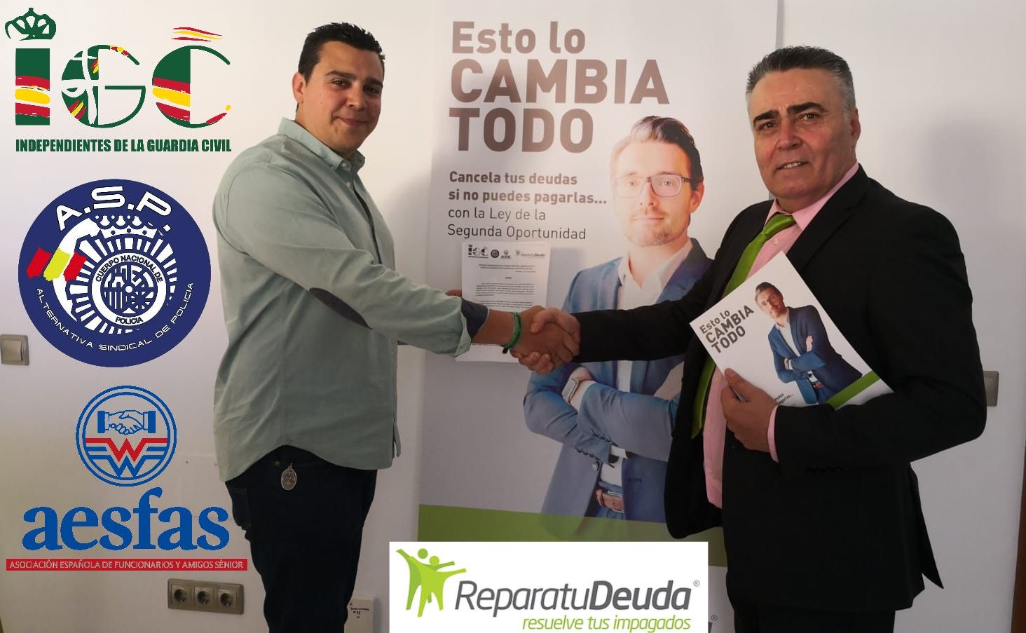 Repara tu Deuda firma un convenio con la Asociación Profesional de la Guardia Civil