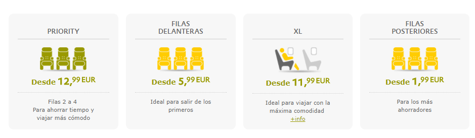 Vueling asientos