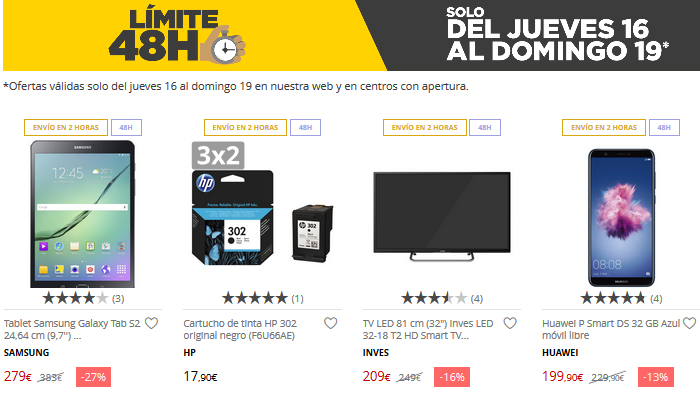 Los mayores descuentos en tecnología de las rebajas de El Corte Inglés