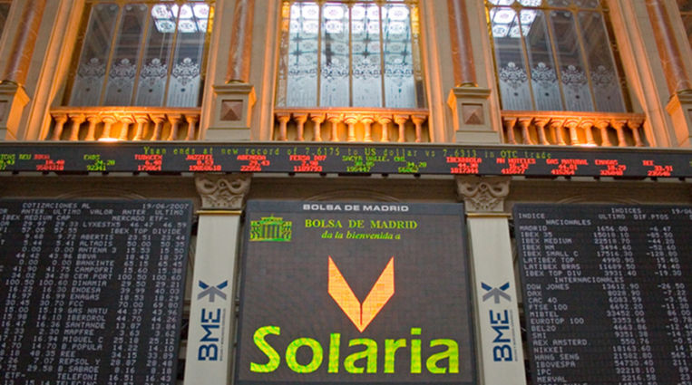 Solaria entra en el Ibex, que vuelve a recuperar los 35 valores