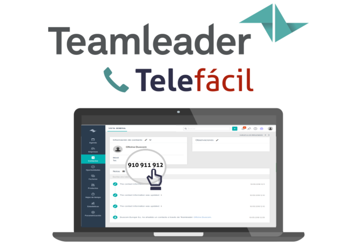 Telefácil se integra con el CRM Teamleader