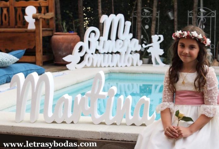 Foto de Letras gigantes para bodas y comuniones