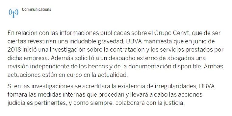 Comunicado BBVA Merca2.es
