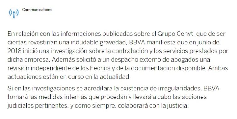 Comunicado BBVA Merca2.es