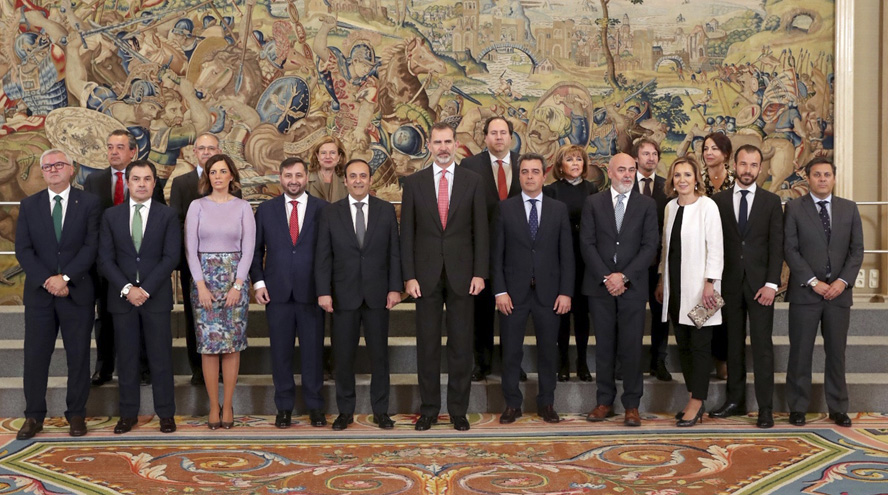 El grupo farmacéutico Cofares en audiencia con el Rey por sus 75 años