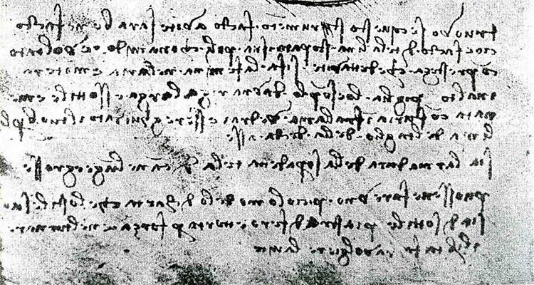 Letra de Leonardo Da Vinci