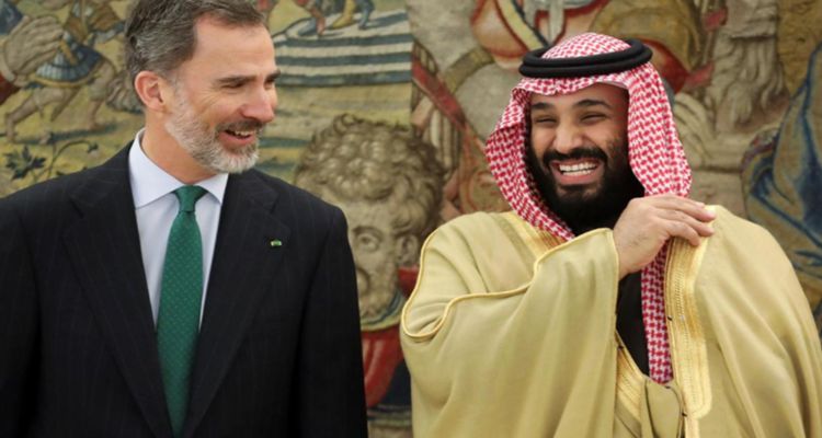 Felipe VI y el principe saudí