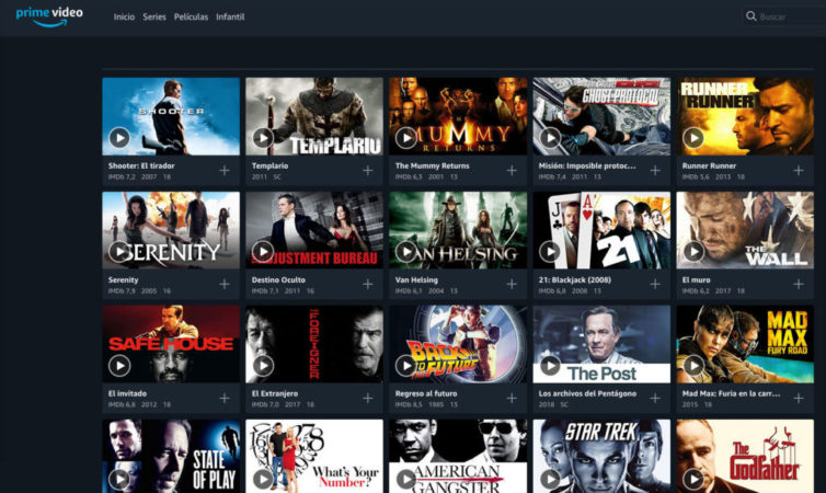 Catálogo de Amazon Prime Video
