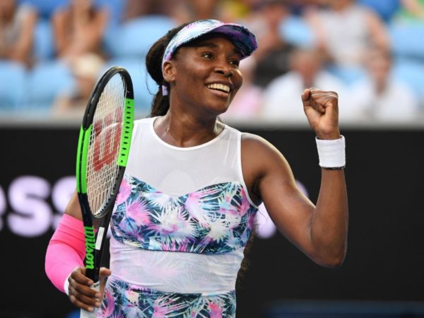 Venus Williams en un partido