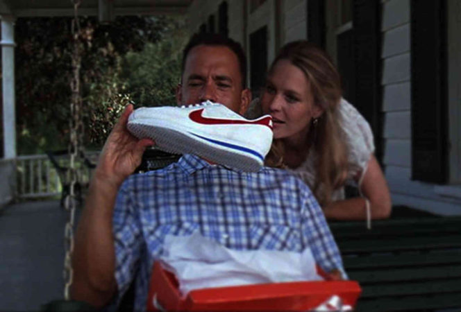 Forrest Gump con unas Nike Cortez