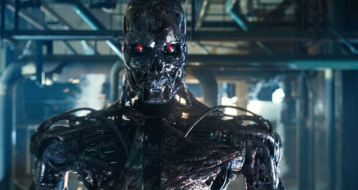 Robot de la película de cine Terminator