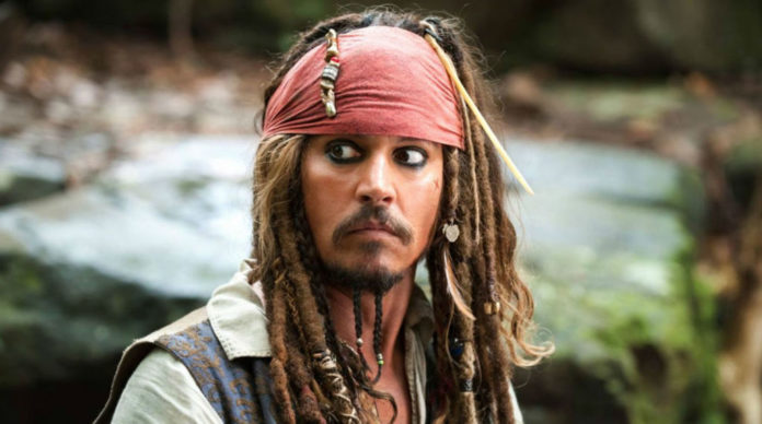 Johnny Depp en Piratas del Caribe