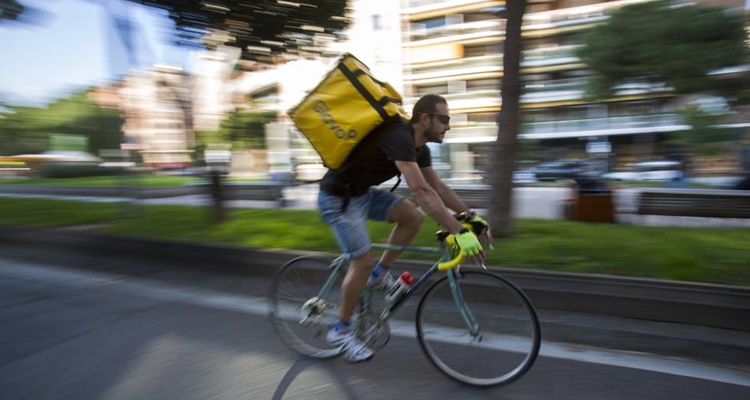 Accidente del trabajador de Glovo