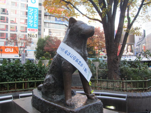 estatua de Hachiko en Tokio