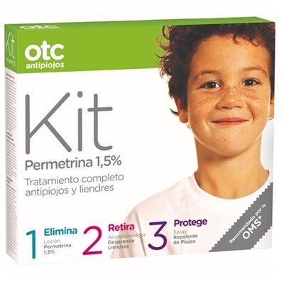 Otc Kit 1 2 3 Permetrina 1.5 % Antipiojos