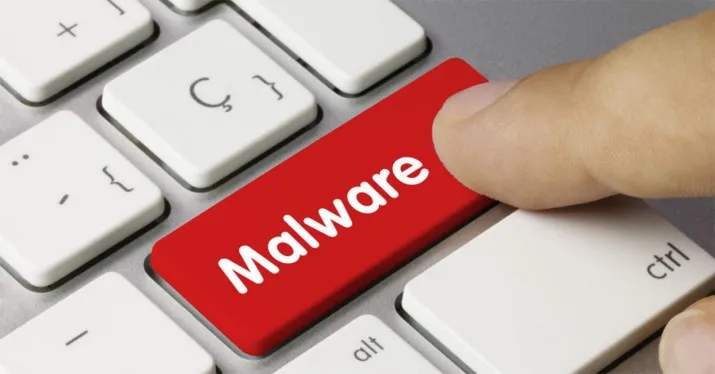 Botón de teclado malware