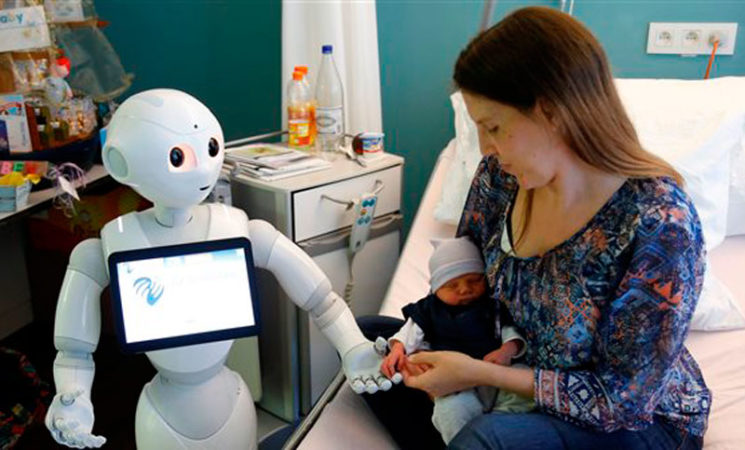 Robot médico en hospital