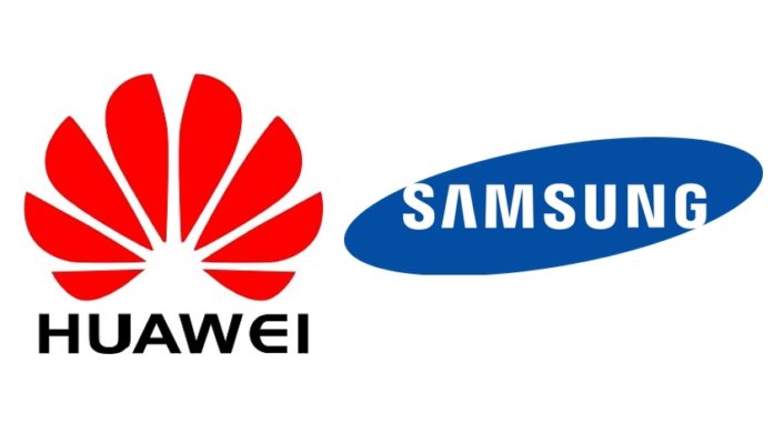 Logos de Huawei y Samsung