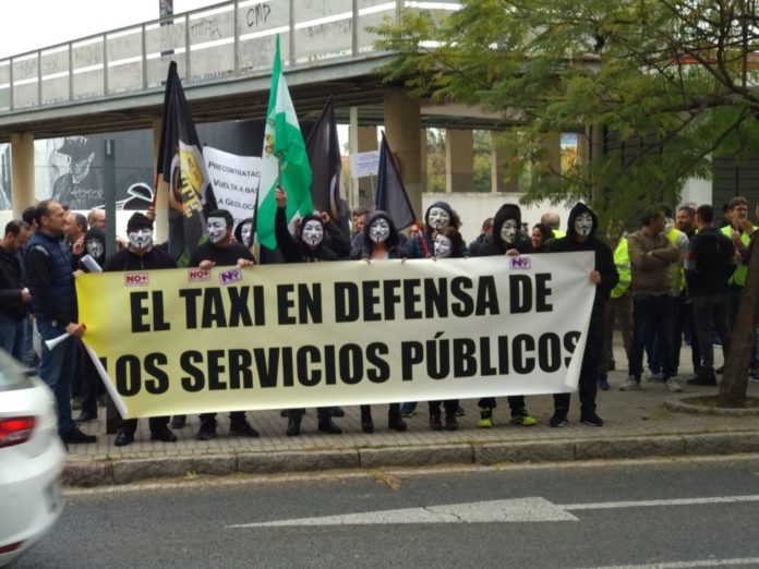 taxistas andaluces rechazo borrador VTC