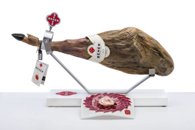 Jamón Beher con etiqueta oro