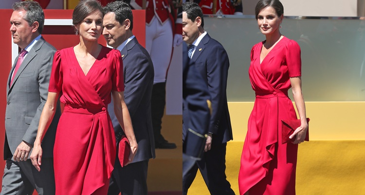 Letizia en el desfile de las Fuerzas Armadas