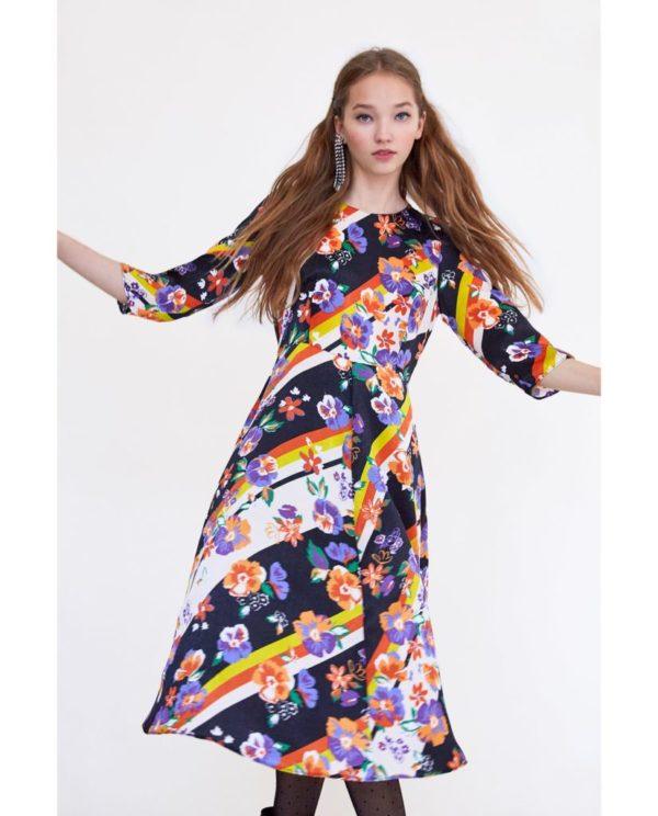 Vestido midi de Zara