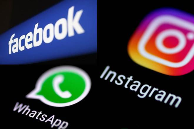 Iconos de Facebook, Instagram, y Whatsapp