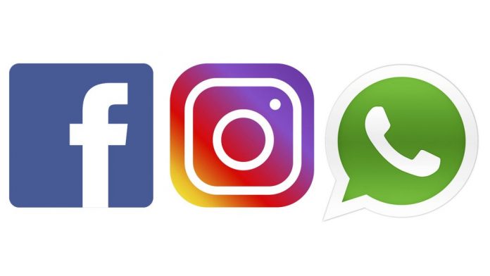 Logos de Facebook, Instagram y Whatsapp