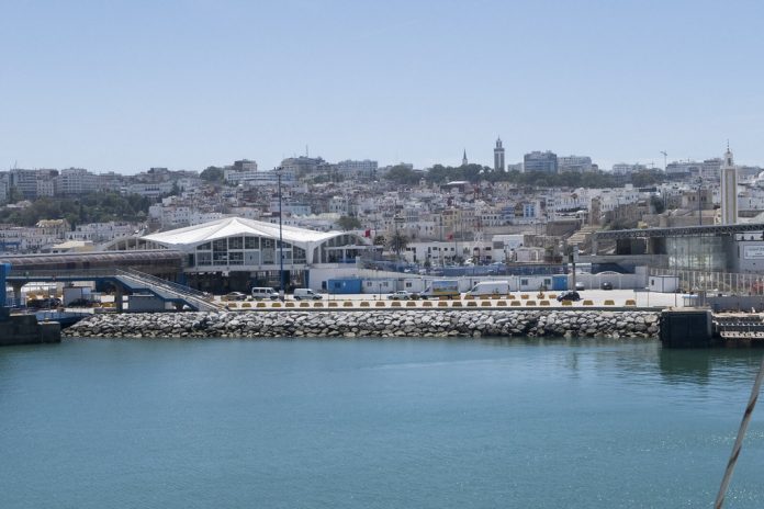 Puerto de Tánger en Marruecos